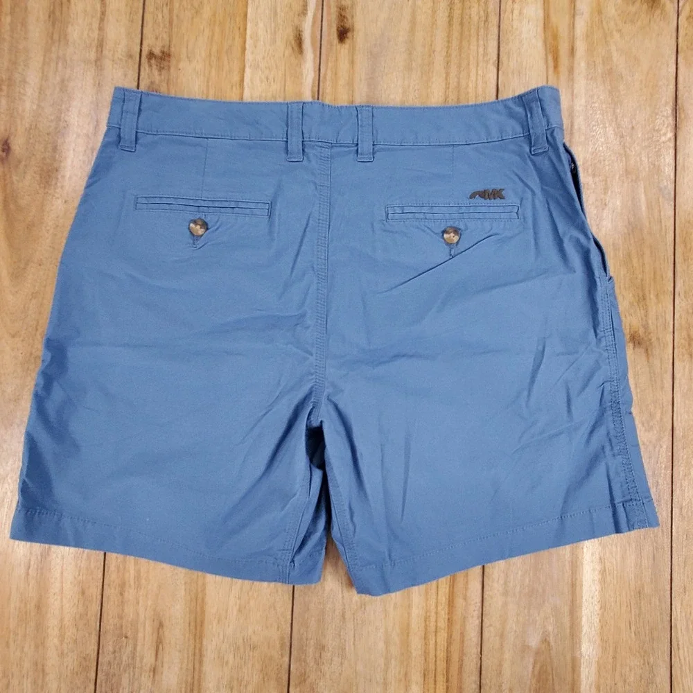 Mountain Khakis Stretch Poplin Shorts Mens 34 Blue Classic Fit 7